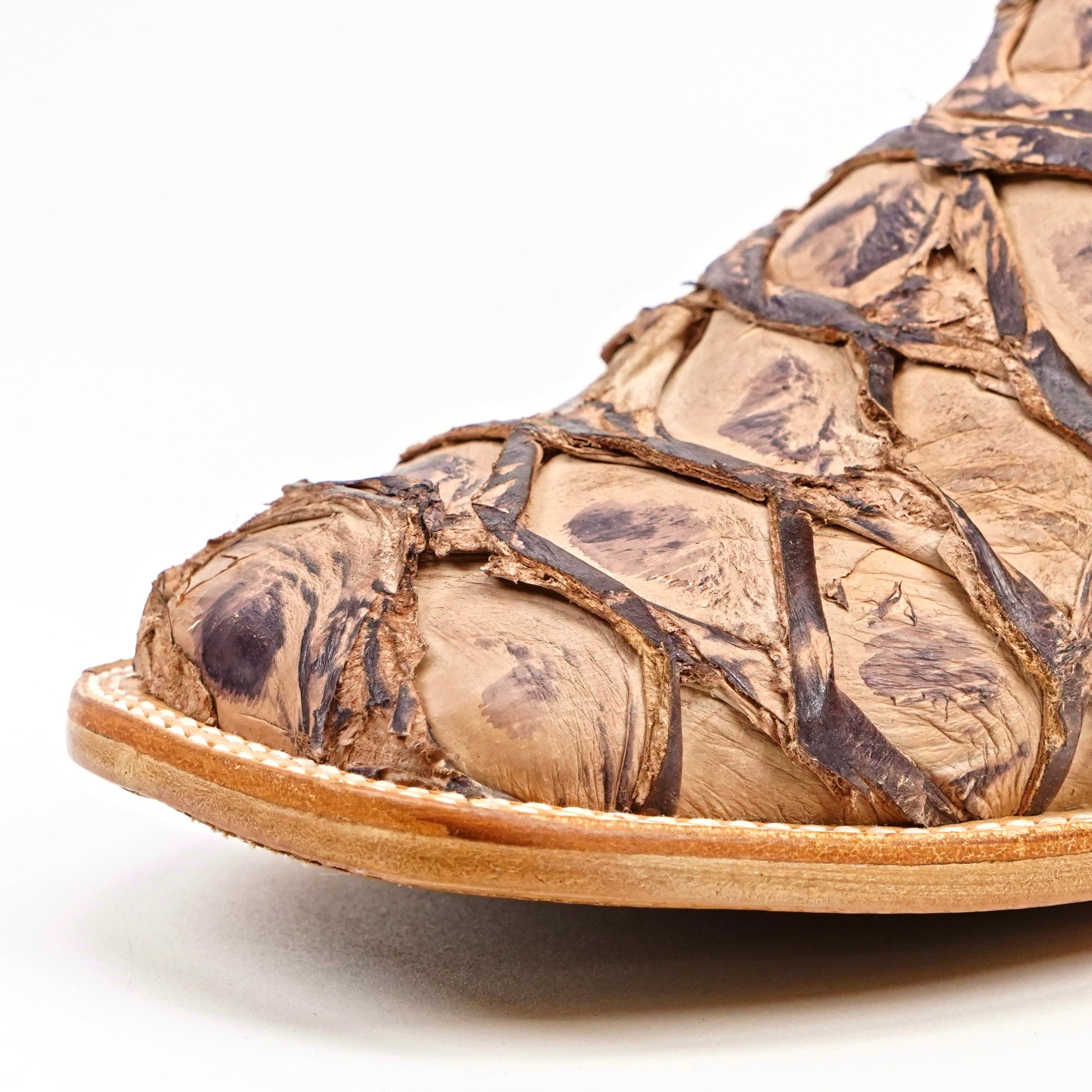 Butch Pirarucu Fish Boots - Matte Sand - Square Toe