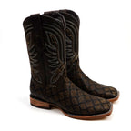 Pirarucu Camel - Embossed Leather - Square Toe (E688)