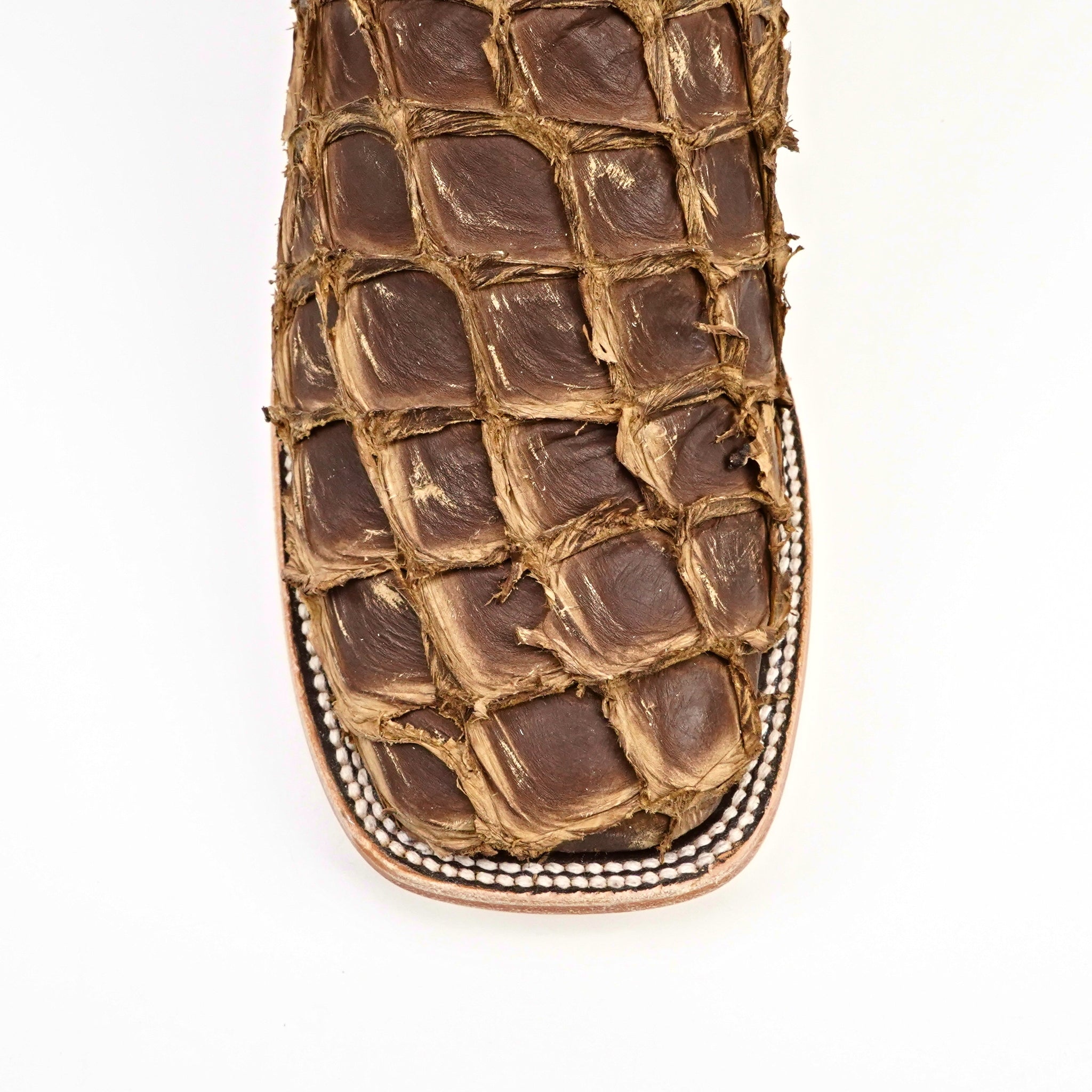Connor Pirarucu Fish Boots - Orix Choco - Square Toe (PZ60)