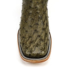 Austin Ostrich Boots - Agave - Square Toe (AV20)