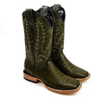 Rhodes Caiman Belly Boots - Agave - Square Toe (LM10)