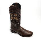 Cleyton Brown Cowgirl Boots - Short Shaft - Rodeo Toe (E847)