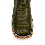 Rhodes Caiman Belly Boots - Agave - Square Toe (LM10)