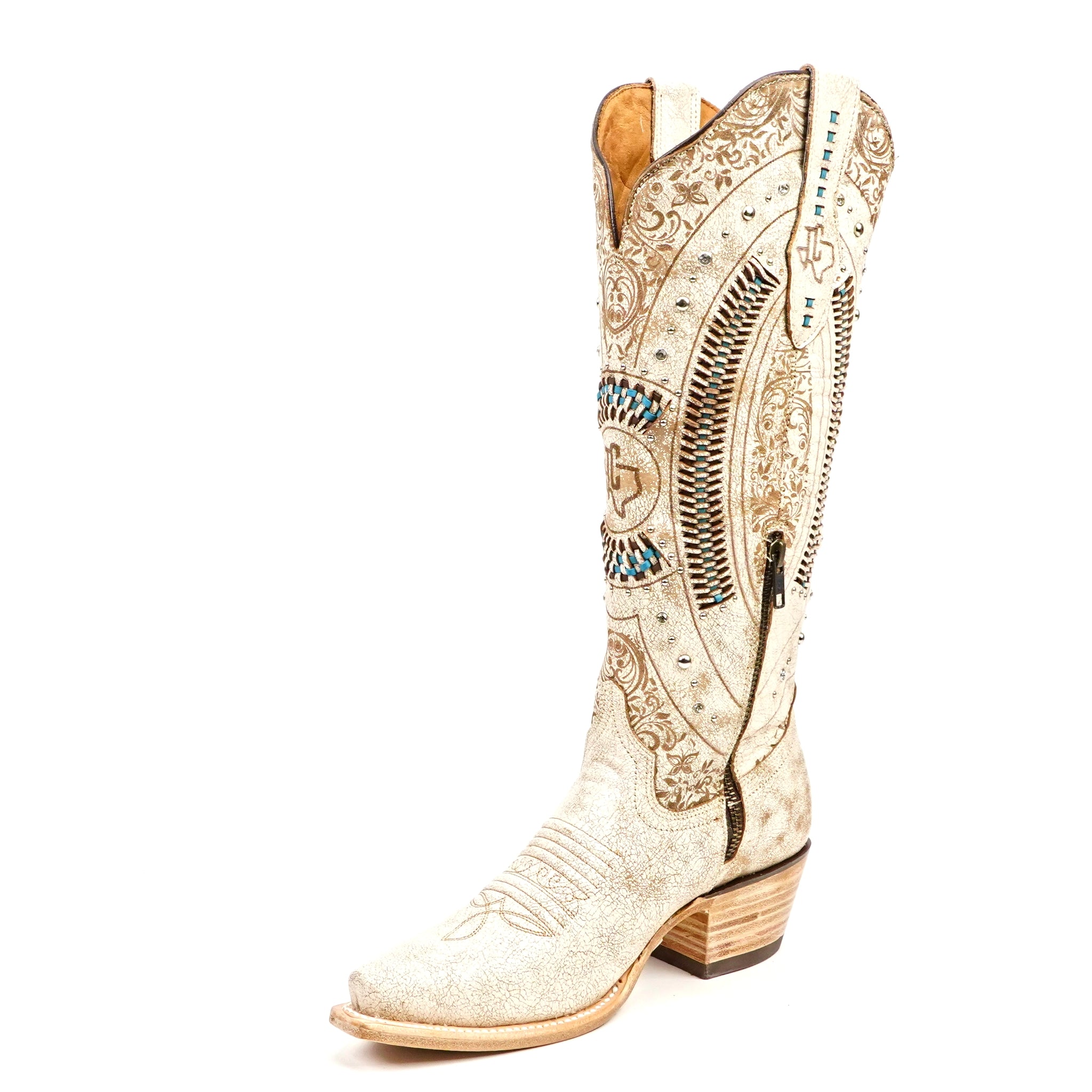 Priscila Alaska Orix Cowgirl Boot - Tall Shaft - Snip Toe (E871)