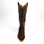 Python Tamarind Cowgirl Boots - Tall Shaft - Snip Toe (E31)