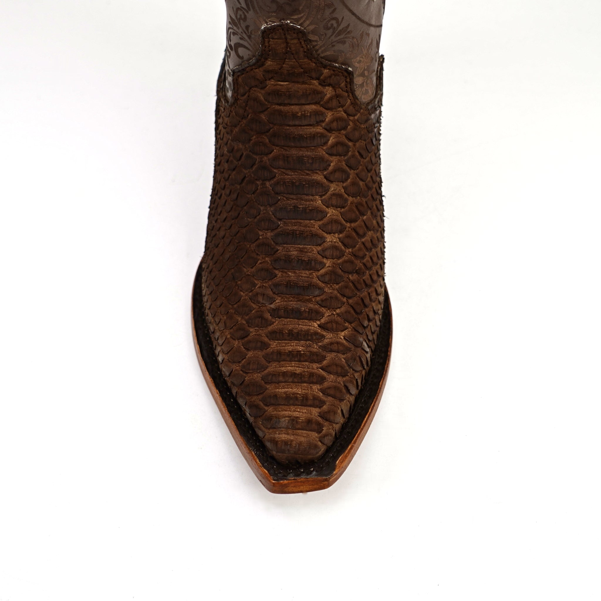 Python Tamarind Cowgirl Boots - Tall Shaft - Snip Toe (E31)