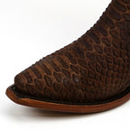 Python Tamarind Cowgirl Boots - Tall Shaft - Snip Toe (E31)