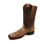 Fresno Tobacco Cowgirl Boots- Short Shaft - Narrow Square Toe (E792)