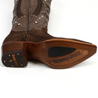 Python Tamarind Cowgirl Boots - Tall Shaft - Snip Toe (E31)