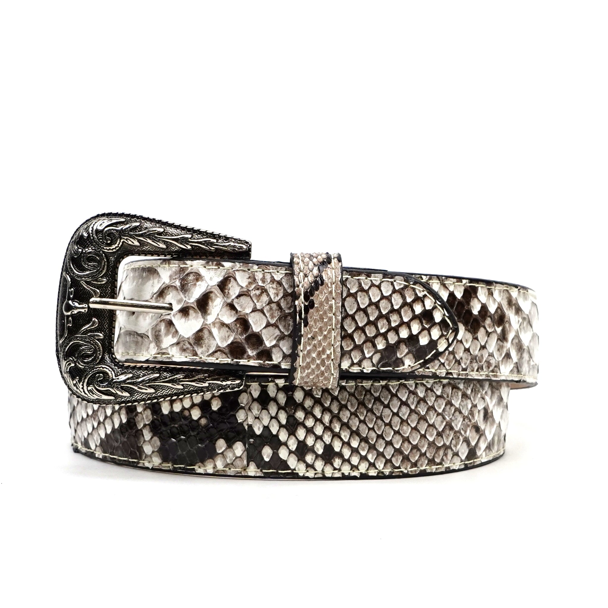 Exotic Full Quilt Python Belt - Natural (C-028)