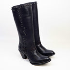 Denali Black - Tall Shaft - Round Toe