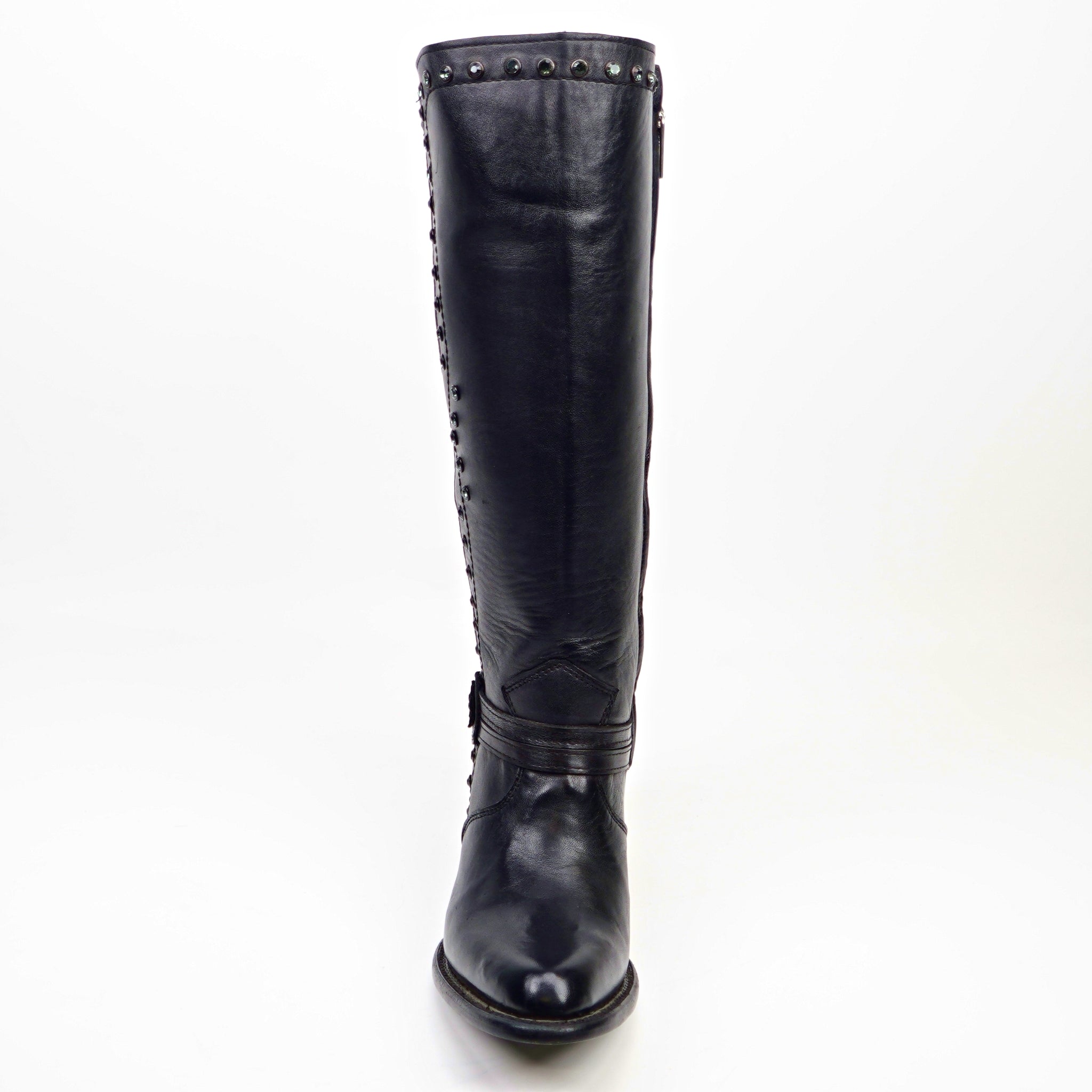 Denali Black - Tall Shaft - Round Toe
