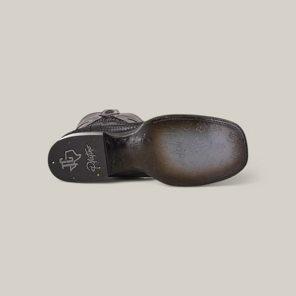 Exotic Python - Diamond - Matte Black - Square Toe