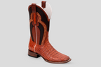 Ranger Caiman Hornback Boots - Brandy - Square Toe
