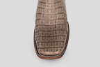 Ranger Caiman Hornback Boots - Gray - Square Toe