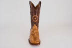 James Alligator Hornback Boots- Fawn - Square Toe (LG10)