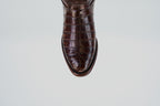 James Full Alligator Boots - Brown - Round Toe (FU220)