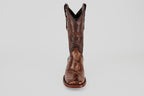James Alligator Hornback Boots - Tobacco - Square Toe (LG10)