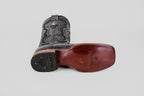 James Alligator Hornback Boots - Black - Square Toe (LG10)