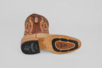 Braxton Python Boots - Cappuccino - Roper Toe