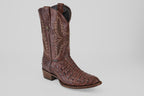 Rhodes Caiman Hornback Boots - Tobacco - Round Toe (LM220)
