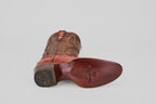 Rhodes Caiman Hornback Boots - Brandy - Round Toe (LM220)