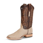Tanner Cappuccino Python Boots - Square Toe (PN30)