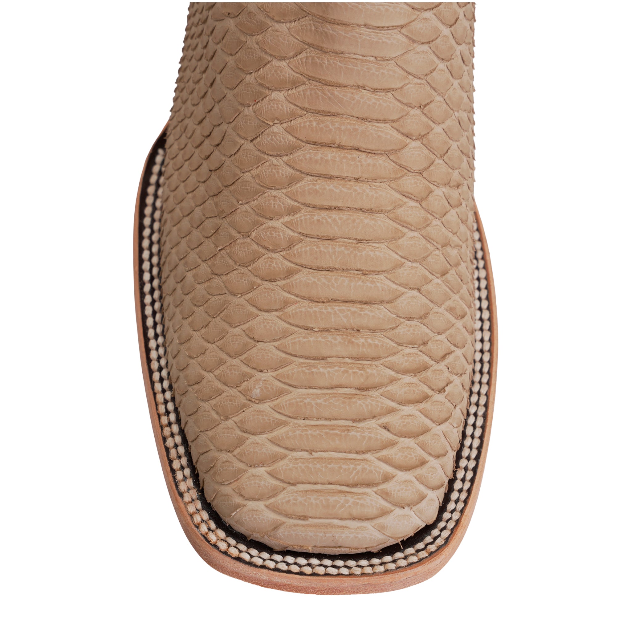 Tanner Cappuccino Python Boots - Square Toe (PN30)
