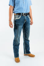 Western Blue - Men's Straight Leg Denim Jeans (WJ2379)