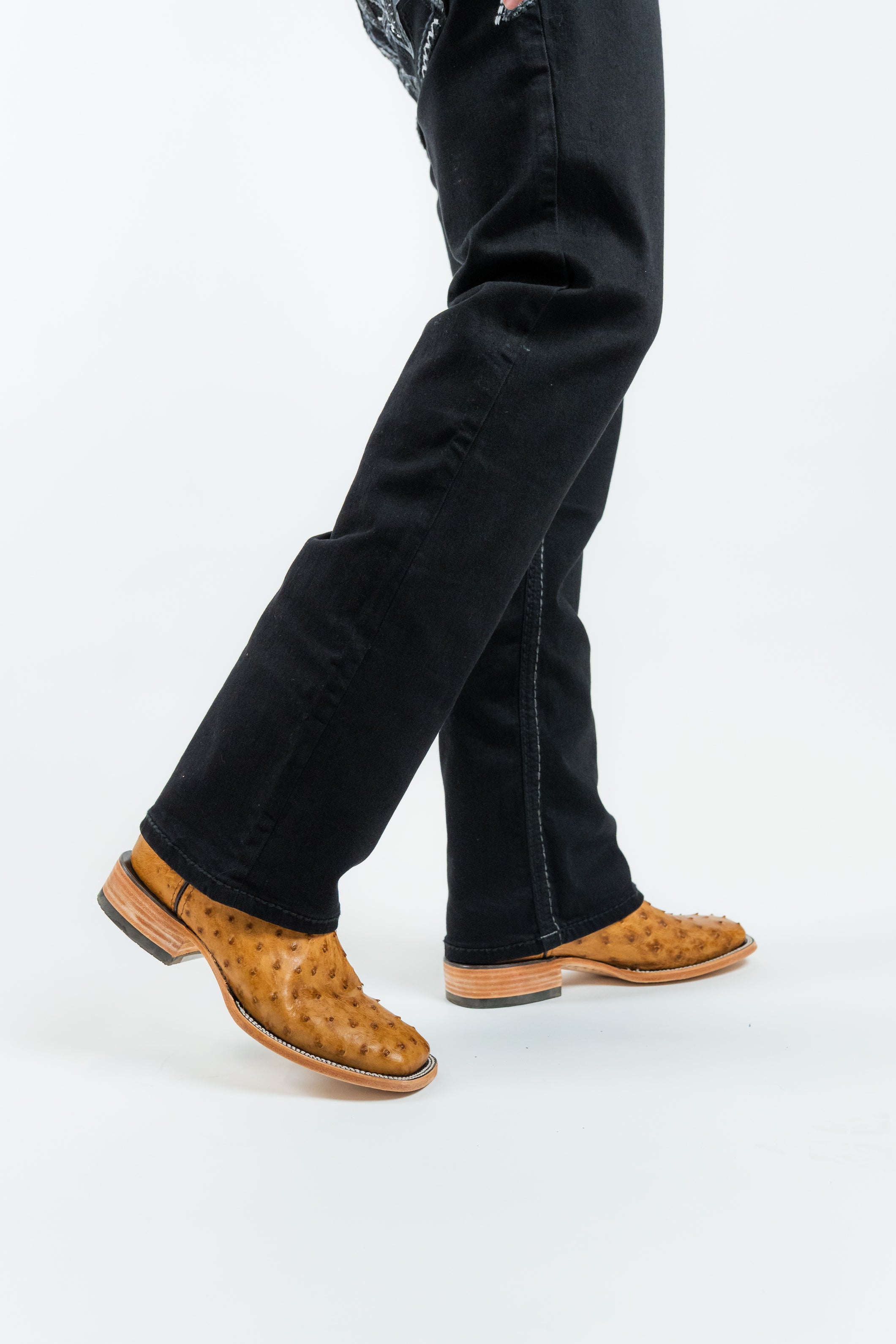 Western Blue - Men's Straight Leg Dark Denim Jeans (WJ2381)