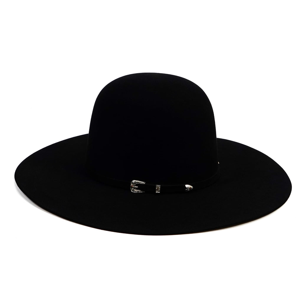 TC Hats Texanas TC TC Hats - 100X Open Crown Hat - Black